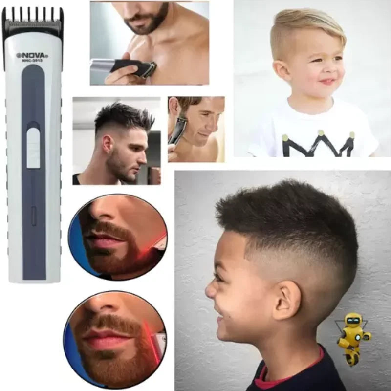 Máquina de Cortar Cabelo e Barba 3915 – Bivolt, Recarregável e Portátil