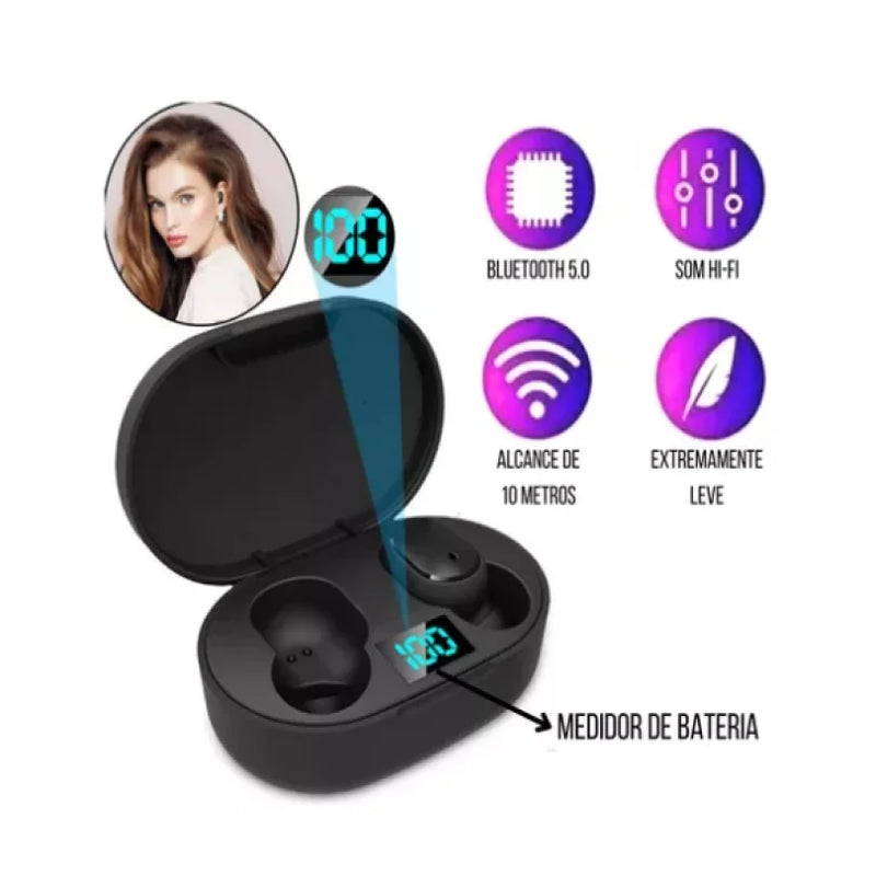 Fone De Ouvido Original Bluetooth 5.0 Par Tws XIAO