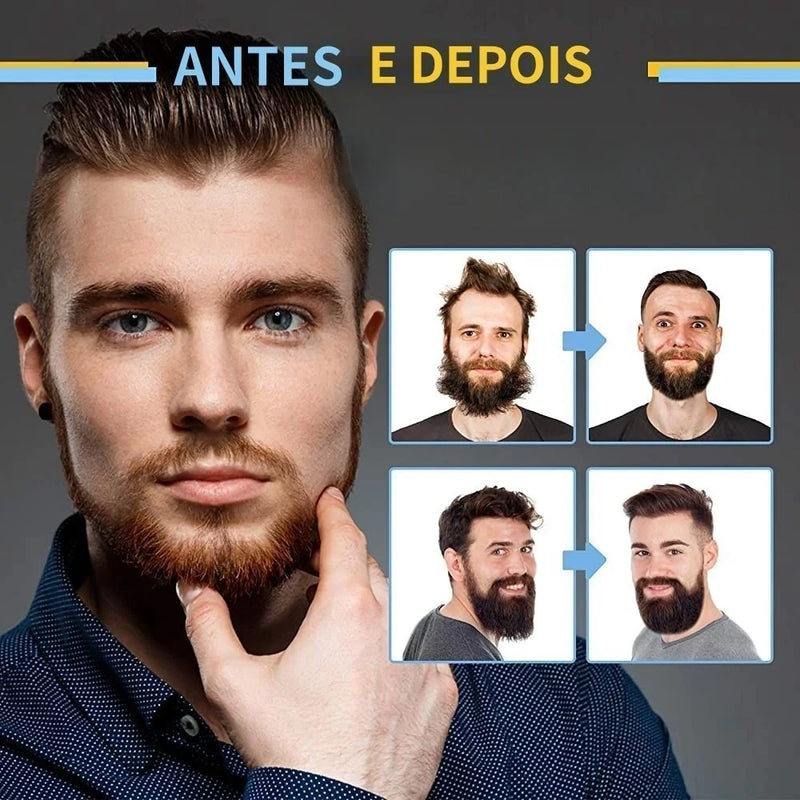 Alisador e Modelador 2 em 1 Para Cabelo E Barba Masculino