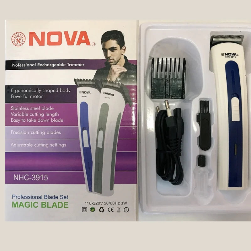 Máquina de Cortar Cabelo e Barba 3915 – Bivolt, Recarregável e Portátil