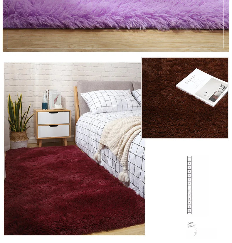 Tapete Peludo Premium Multiuso – Macio, Fofo e Aconchegante para Sala, Quarto, Cabeceira e Espaço Infantil