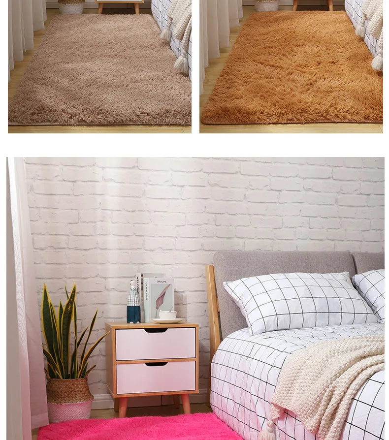 Tapete Peludo Premium Multiuso – Macio, Fofo e Aconchegante para Sala, Quarto, Cabeceira e Espaço Infantil
