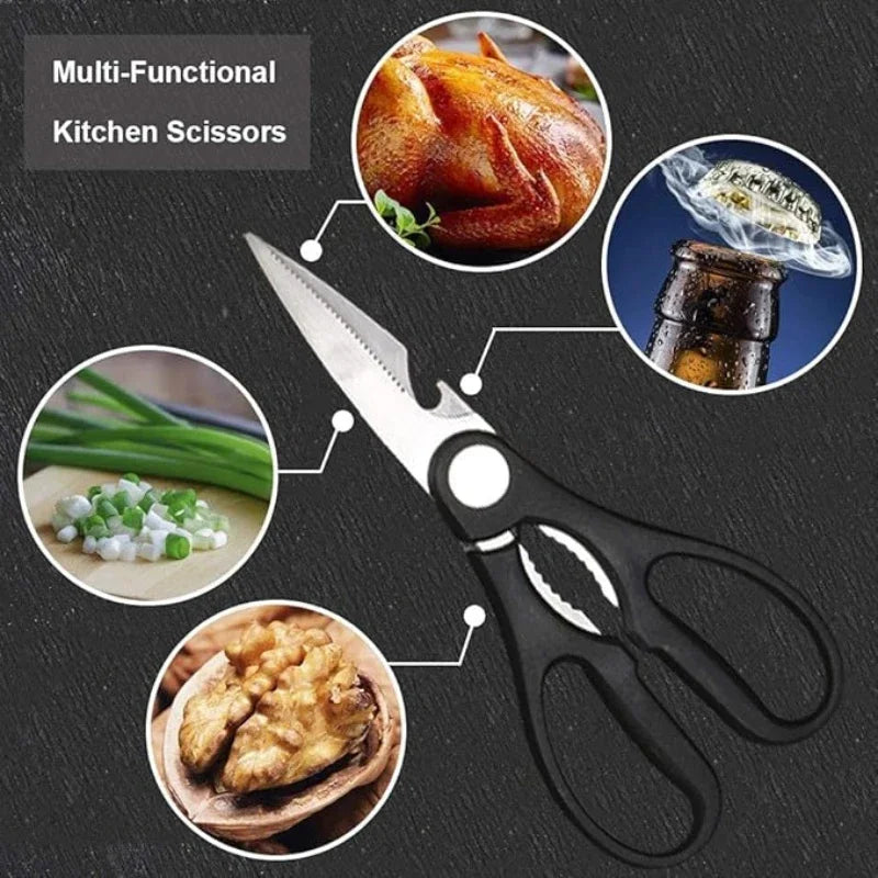 Kit Chef da Casa 6 Peças – Facas de Cozinha em Aço Premium com Design BlackWave