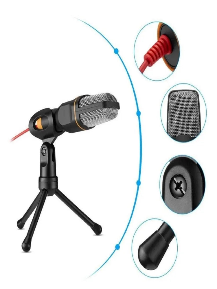 Microfone Gamer com Braço Articulado – Gravação de Alta Qualidade para PC e Streaming
