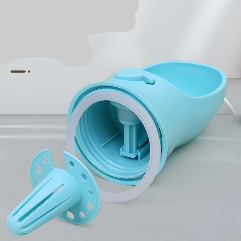 Garrafa Portátil 2 em 1 para Pets – Água e Ração, Alimentador de Viagem para Cães e Gatos 350-500 ml