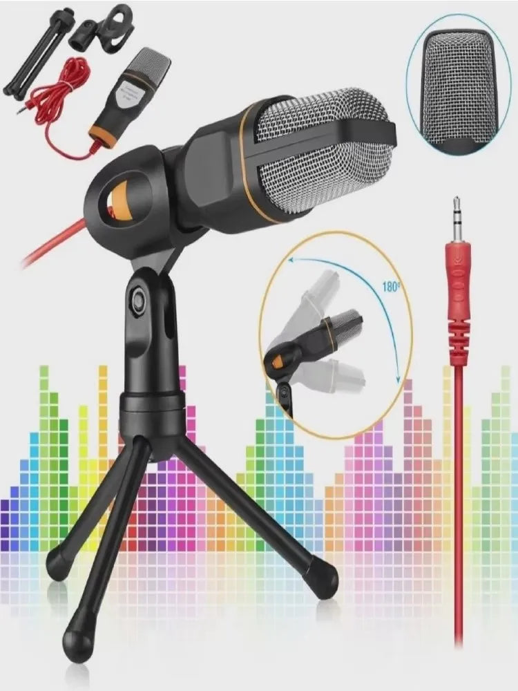 Microfone Gamer com Braço Articulado – Gravação de Alta Qualidade para PC e Streaming