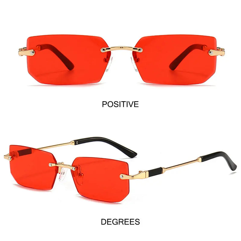 Óculos de Sol Sem Aro Masculino e Feminino – Moda Verão, Quadrado Minimalista, Para Viagem e Dia a Dia