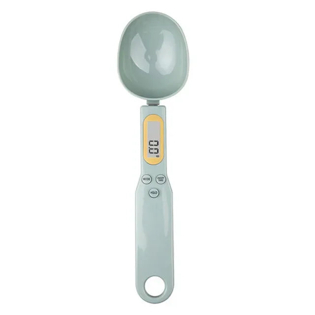 Balança de cozinha digital, mini balança de colher, balança eletrônica de alimentos LCD, 0,1-500g