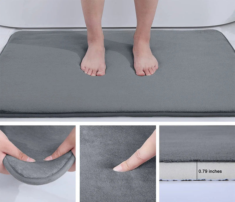 Novo Tapete para Banheiro Absorção Rápida e Toque Incomparável