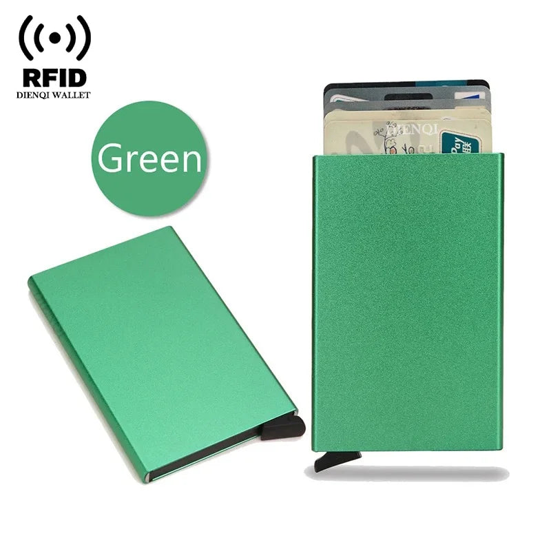 Porta Cartão Metal Slim – Carteira de Segurança RFID