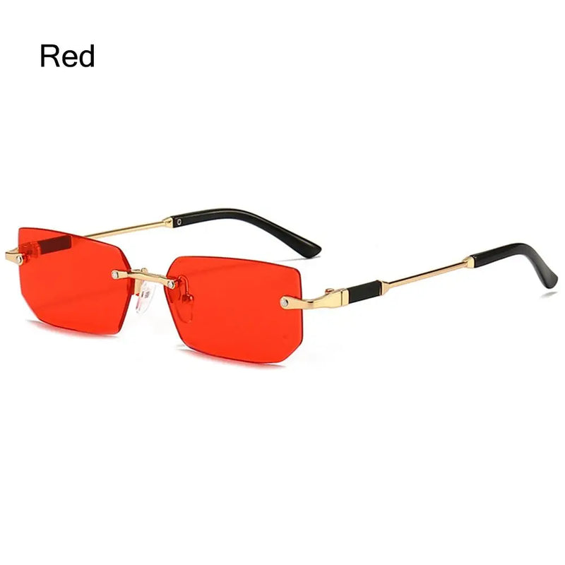 Óculos de Sol Sem Aro Masculino e Feminino – Moda Verão, Quadrado Minimalista, Para Viagem e Dia a Dia