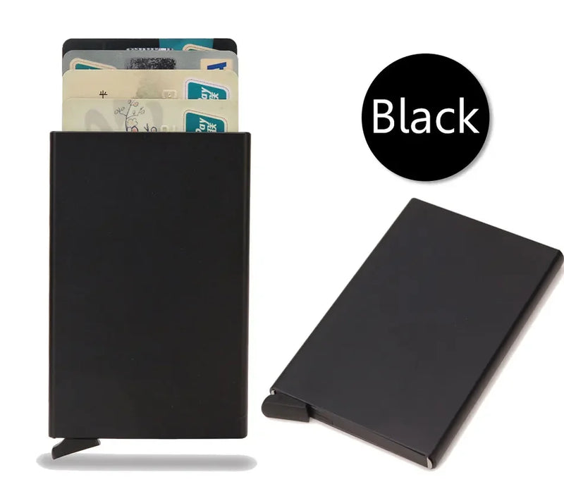 Porta Cartão Metal Slim – Carteira de Segurança RFID