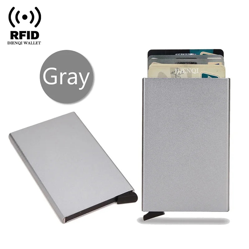 Porta Cartão Metal Slim – Carteira de Segurança RFID