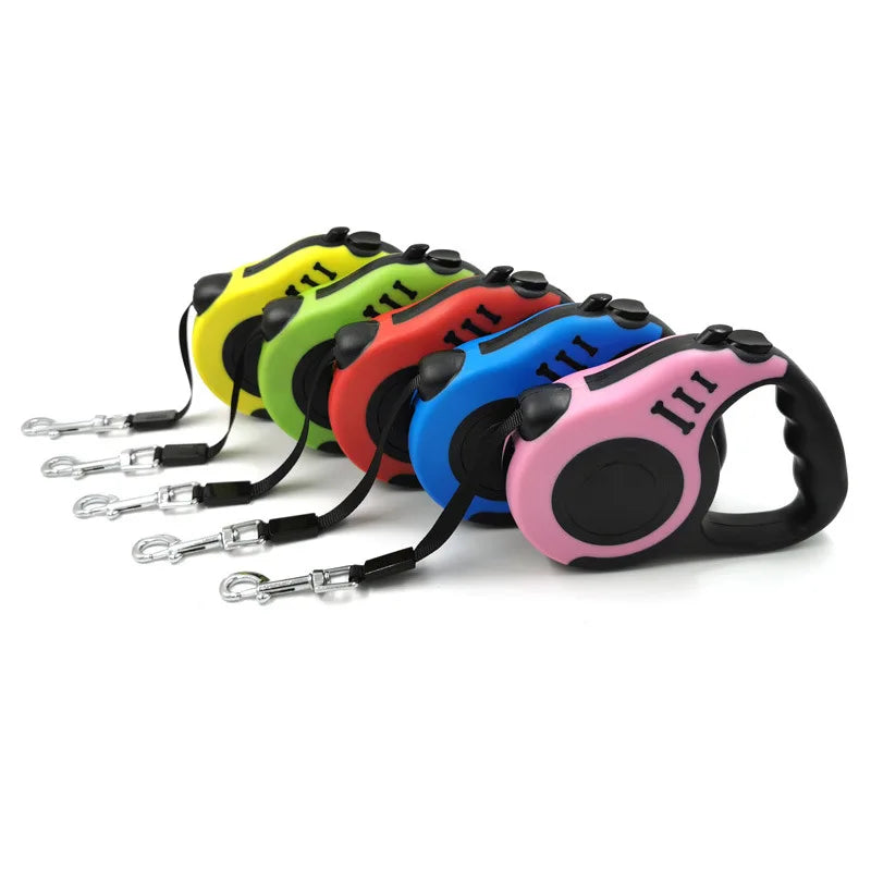 Dog Flex Pro – Guia Retrátil 3 m e 5 m com Trava de Segurança