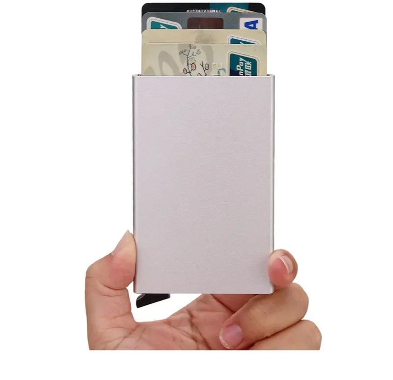 Porta Cartão Metal Slim – Carteira de Segurança RFID