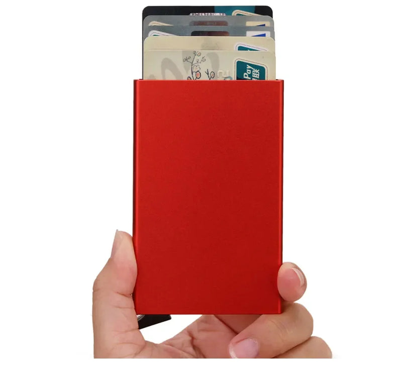 Porta Cartão Metal Slim – Carteira de Segurança RFID