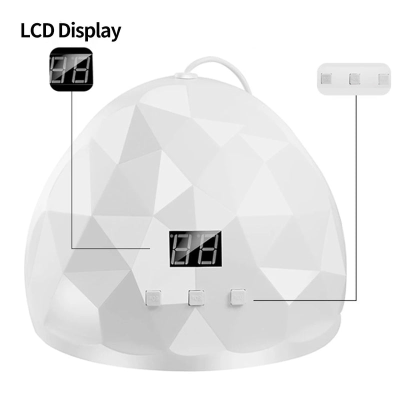 Cabine UV para Unhas em Gel LULAA 88W – LED UV, Proteção para os Olhos, Secagem Rápida