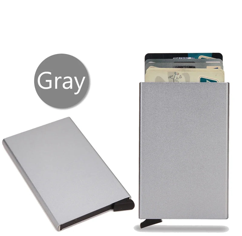 Porta Cartão Metal Slim – Carteira de Segurança RFID