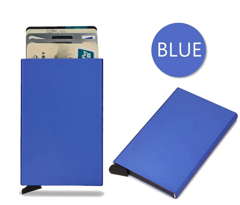 Porta Cartão Metal Slim – Carteira de Segurança RFID
