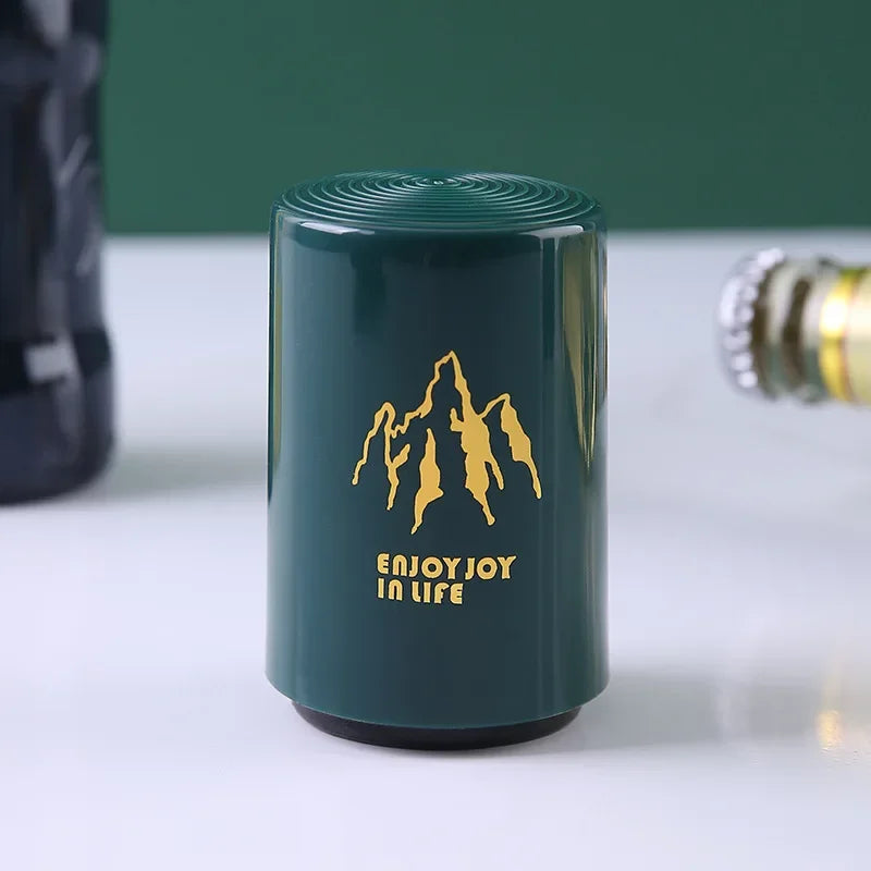 Abridor de garrafas de cerveja de aço inoxidável, criativo, magnético, automático, abridor de tampas, ferramenta portátil, acessórios para bar
