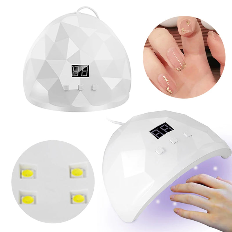 Cabine UV para Unhas em Gel LULAA 88W – LED UV, Proteção para os Olhos, Secagem Rápida