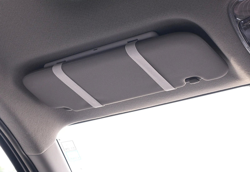Espelho de Maquiagem LED para Carro, Luz Branca Recarregável, Design Fino