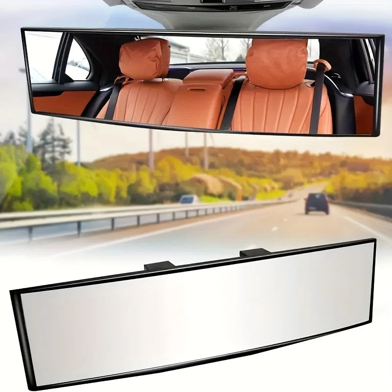 Espelho UltraGlare Retrovisor Interno Convexo, grande angular, antirreflexo, com viseira azul e foco em segurança