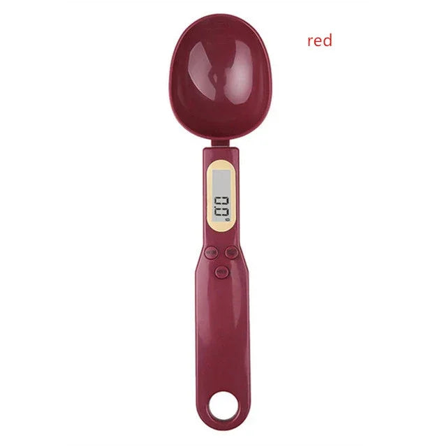 Balança de cozinha digital, mini balança de colher, balança eletrônica de alimentos LCD, 0,1-500g