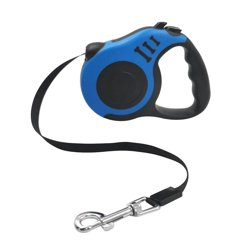 Dog Flex Pro – Guia Retrátil 3 m e 5 m com Trava de Segurança