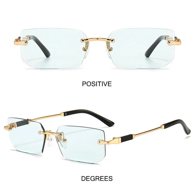 Óculos de Sol Sem Aro Masculino e Feminino – Moda Verão, Quadrado Minimalista, Para Viagem e Dia a Dia