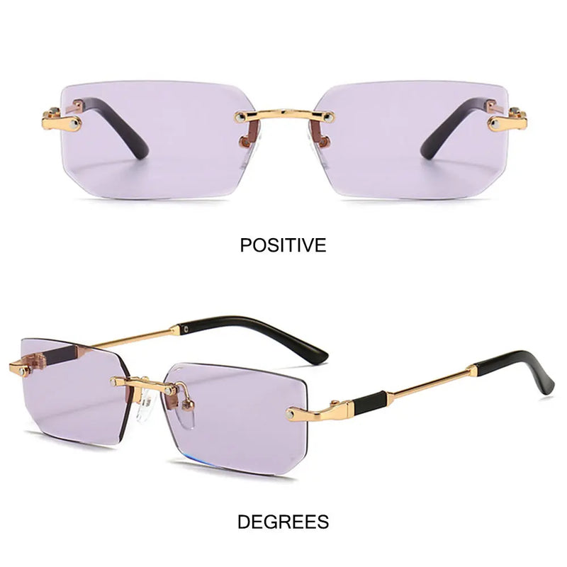 Óculos de Sol Sem Aro Masculino e Feminino – Moda Verão, Quadrado Minimalista, Para Viagem e Dia a Dia