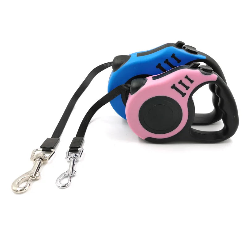 Dog Flex Pro – Guia Retrátil 3 m e 5 m com Trava de Segurança