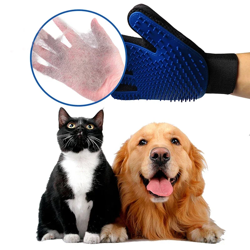 Luva Removedora de Pelos para Pets – Silicone Multiuso para Banho, Tosa e Limpeza de Cães e Gatos