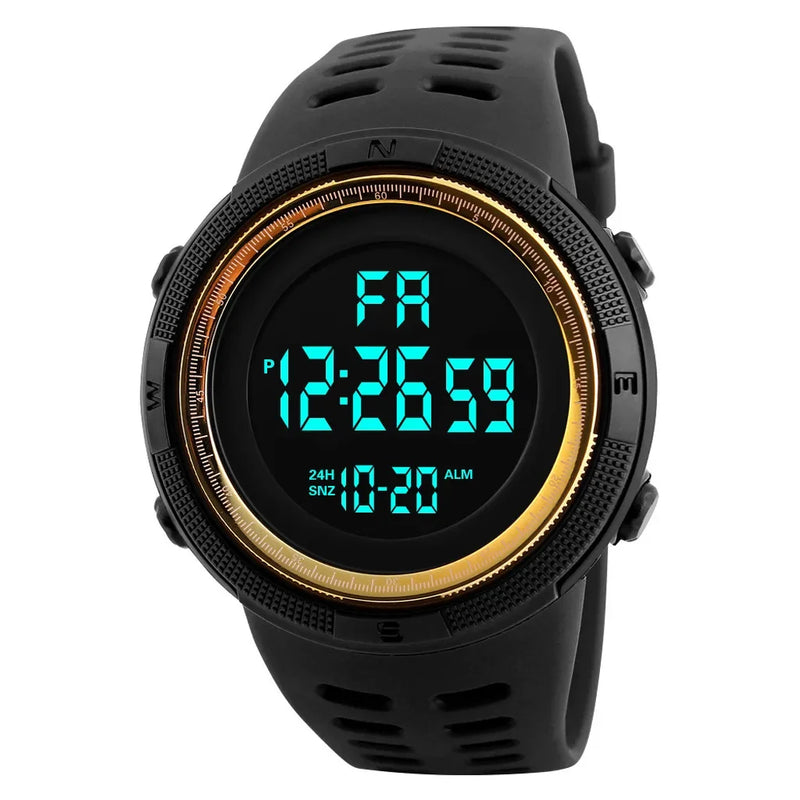 YIKAZE Y01 – Relógio Digital Esportivo Militar Masculino à Prova d’Água