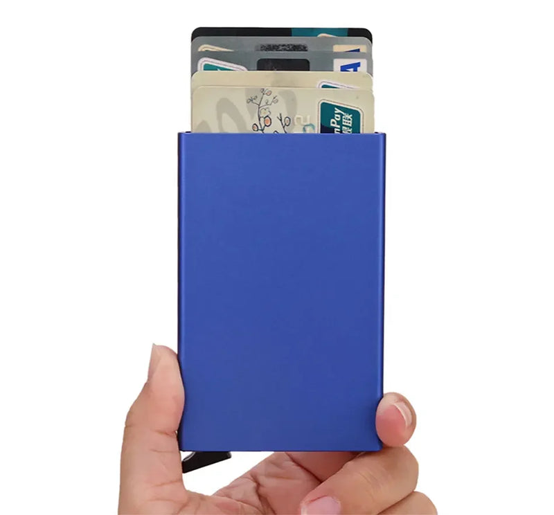 Porta Cartão Metal Slim – Carteira de Segurança RFID