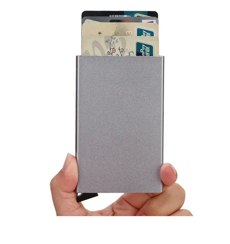 Porta Cartão Metal Slim – Carteira de Segurança RFID