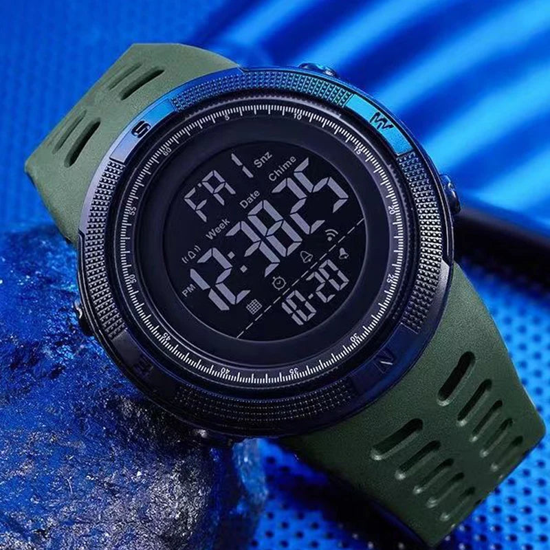 YIKAZE Y01 – Relógio Digital Esportivo Militar Masculino à Prova d’Água