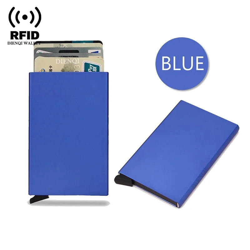 Porta Cartão Metal Slim – Carteira de Segurança RFID
