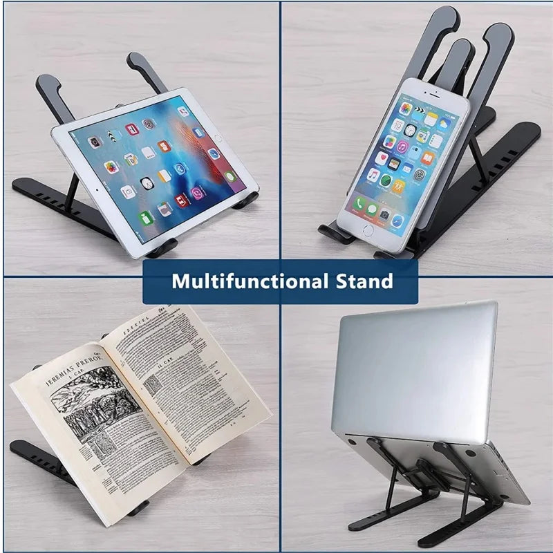 Suporte Dobrável Universal para Notebook – Portátil, Ajustável e Antiderrapante