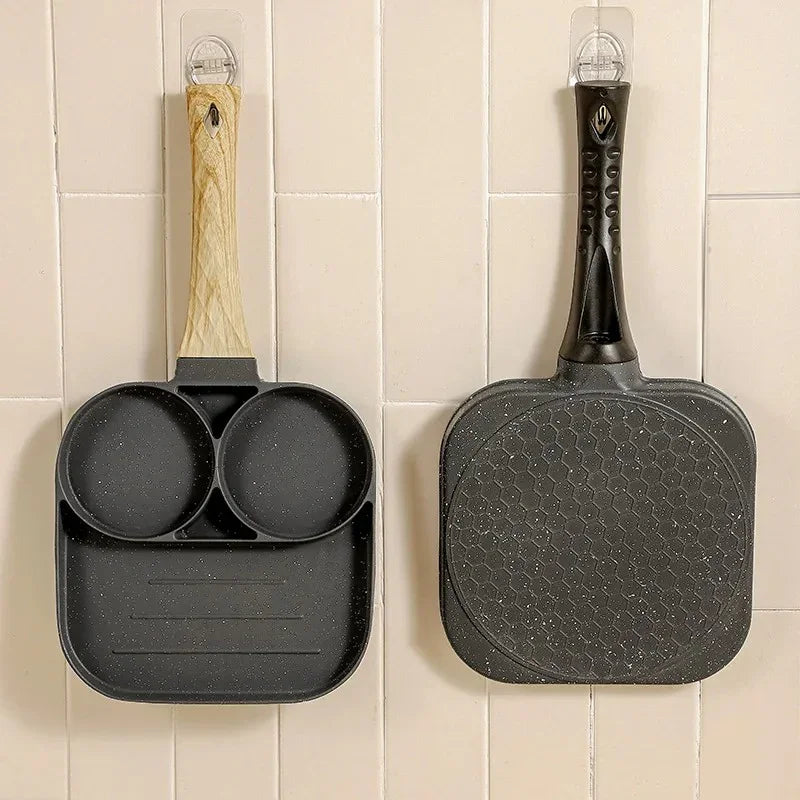 Cozinha Fácil 3 em 1 Frigideira antiaderente multifuncional